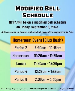 modified bell schedule 9-08